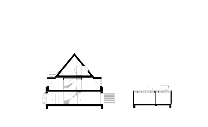 Neubau eines Reihenhauses